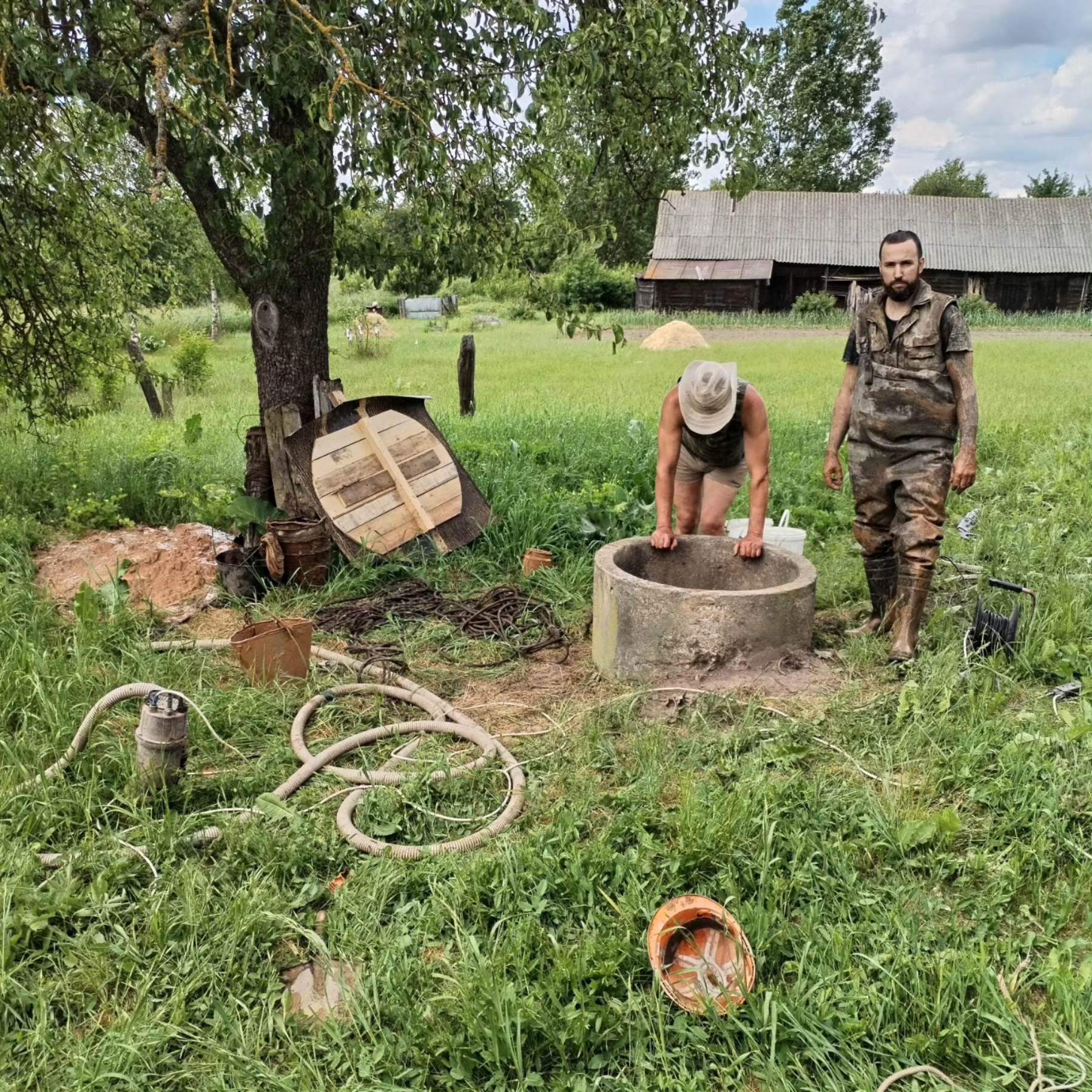 Углубление колодца в Гродно